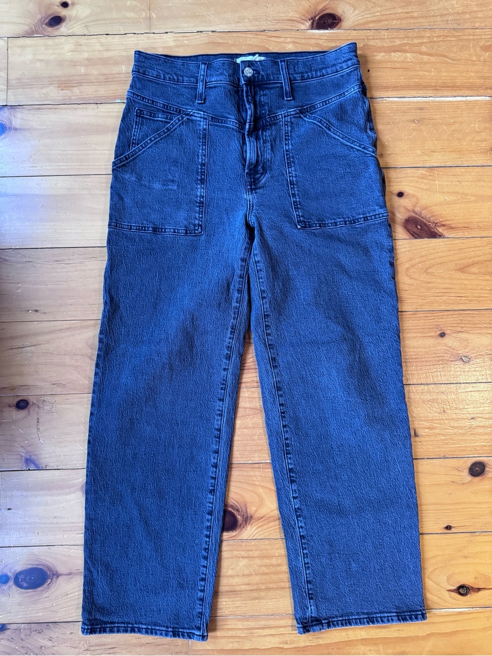 Madewell Perfect Vintage Wide-leg Jean faded black 29